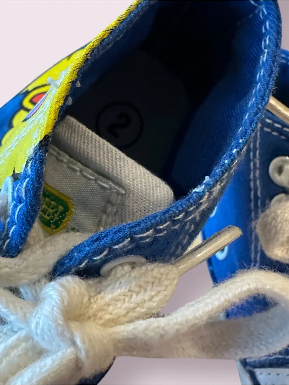 Baby Sesame Street Big Bird Blue and Character Sneakers Size 2